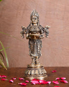 Brass Deep Lakshmi Idol (9.2 Inch)