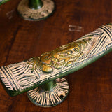 Brass Ganesha Door Handle Pair (10.5 Inch)