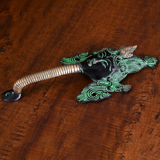 Brass Tara Face Door Handle (11 Inch)