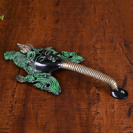 Brass Tara Face Door Handle (11 Inch)
