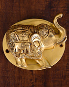 Brass Elephant Door Knocker (4 Inch)