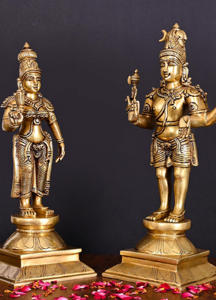 Brass Shiva Parvati Superfine Idols