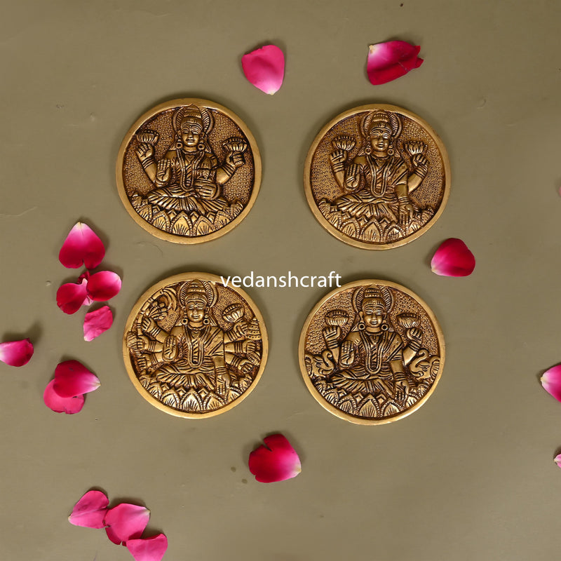 Brass Ashtalakshmi Plates Set