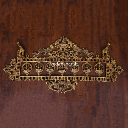 Brass Ashtalakshmi Wall Hanging