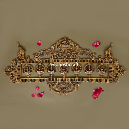 Brass Ashtalakshmi Wall Hanging