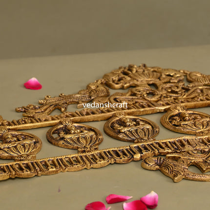 Brass Ashtalakshmi Wall Hanging