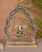 Brass Ganesha On Swing/Jhula (9.5 Inch)