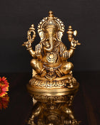 Brass Superfine Ganesha Idol (8 Inch)