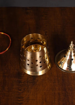 Brass Jali Akhand Diya/Lamp