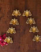 Brass Lotus Flower Diya Set Of Eight