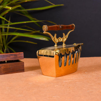 Brass Decorative Iron Box (4 Inch)