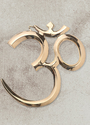 Brass Traditional Om Wall Hanging