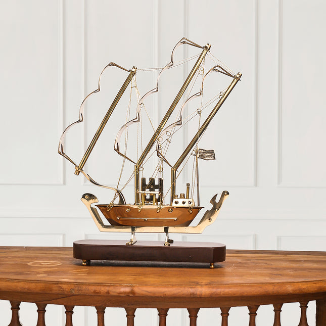 Brass Vintage Sailor'S Ship (14.5 Inch)