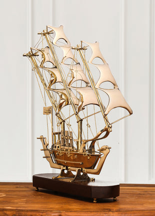 Brass Vintage Sailor'S Ship (14.5 Inch)