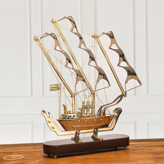 Brass Vintage Sailor'S Ship (14.5 Inch)