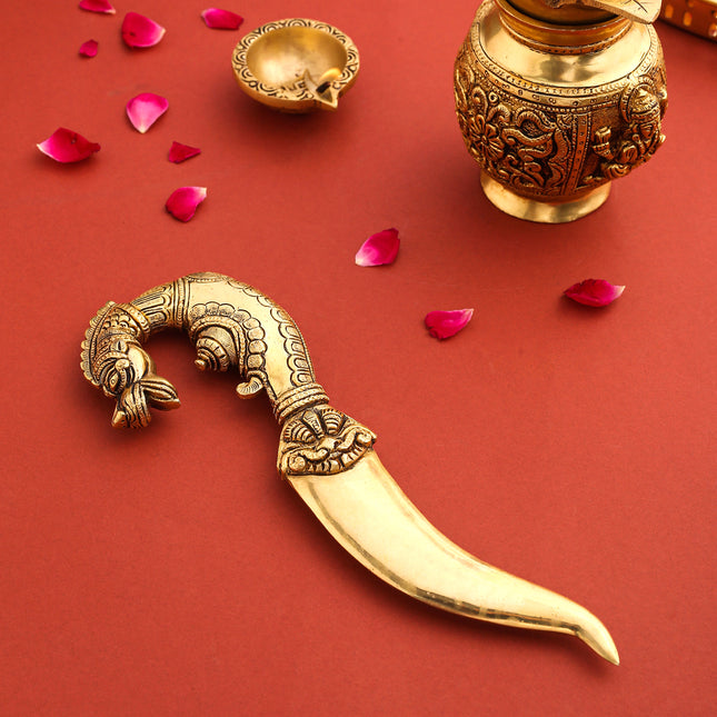Brass Katar For Ceremonial And Decoration (10.5 Inch)