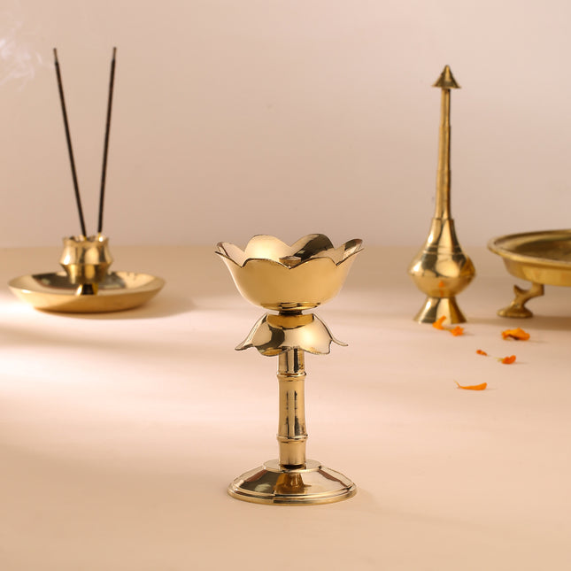 Brass Decorative Lotus Diya