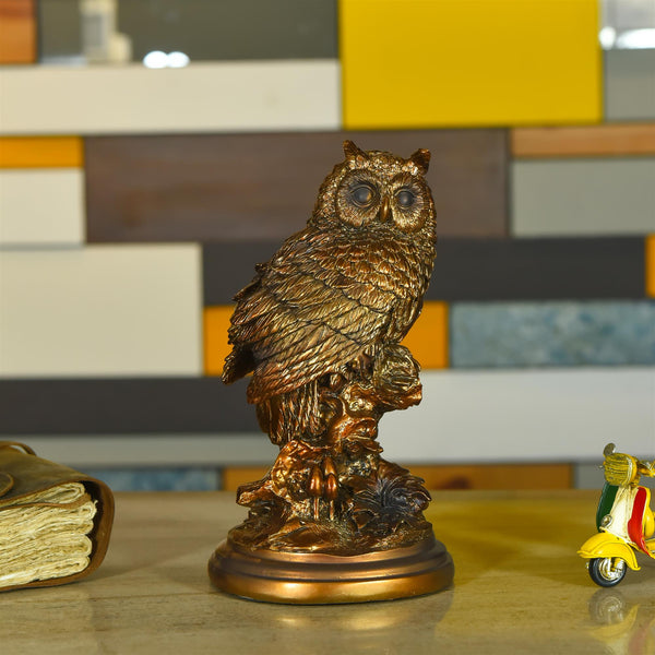 Polyresin Wise Owl Figurine (8.5 Inch)