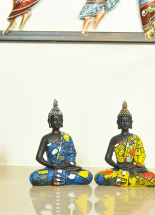 Polyresin Buddha Meditation Statue Set