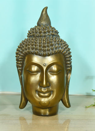 Buddha Polyresin Head Statue (10.5 Inch)