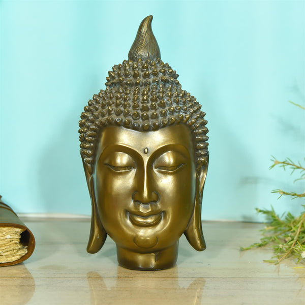 Buddha Polyresin Head Statue (10.5 Inch)