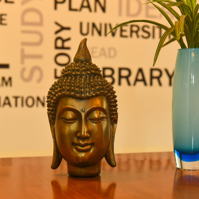Buddha Head Statue Polyresin Home Decor
