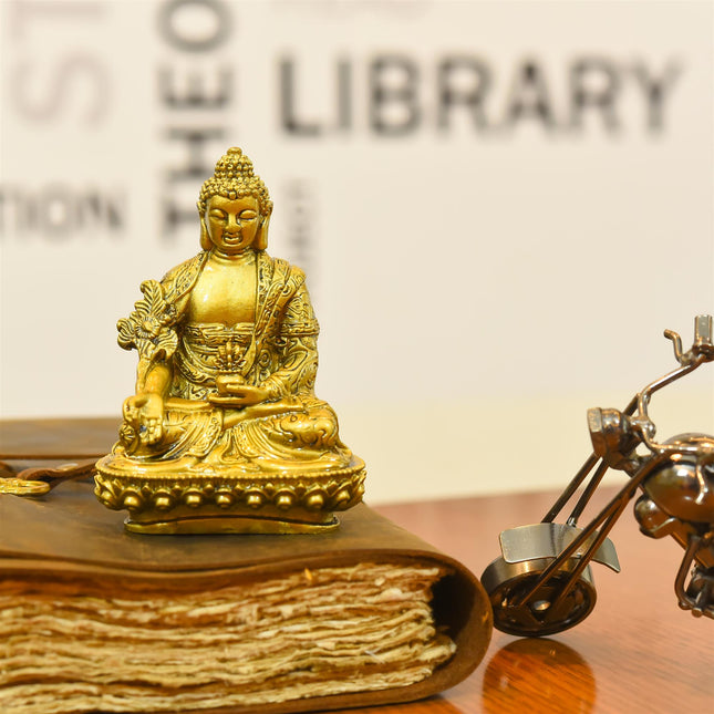 Polyresin Sitting Buddha Meditation Statue (4.5 Inch)