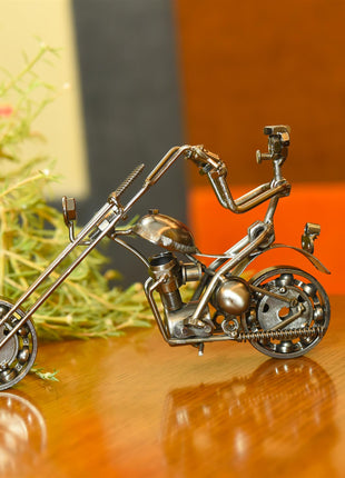 Metal Motorbike With Rider (5 Inch)