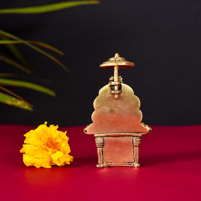 Brass Chatra Sai Baba Statue (4.5 Inch)