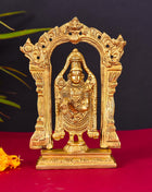 Brass Frame Tirupati Balaji Venkateshwar Superfine idol (8 Inch)