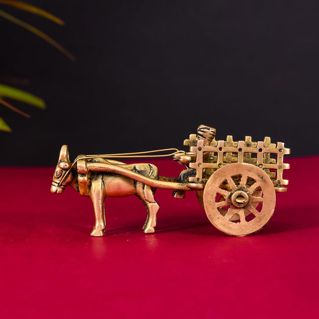 Brass Single Bullock Cart (2.2 Inch)