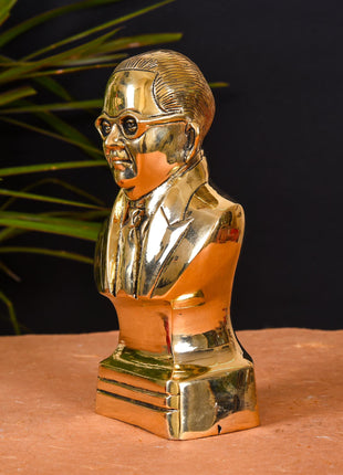 Brass Bhimrao Ambedkar Bust Statue (8 Inch)