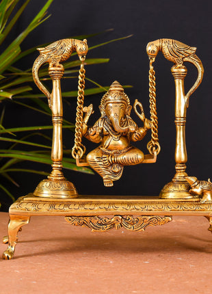 Brass Superfine Ganesha Swing/Jhula (10 Inch)