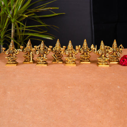 Brass Superfine Ashtalakshmi Set (3.5 Inch)