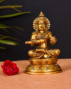 Brass Superfine Annapurna Devi Statue (6.5 Inch)