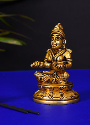 Brass Superfine Annapurna Devi Statue (4 Inch)