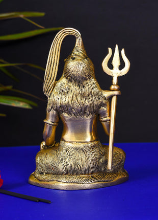 Brass Lord Shiva Idol (6.5 Inch)