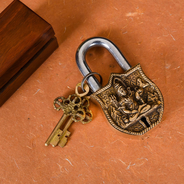 Brass Shiva Door Lock (4.5 Inch)