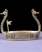 Brass Swan Boat Showpiece (6.5 Inch)