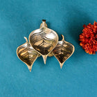 Brass 3 Leaf Petal Diya (2 Inch)