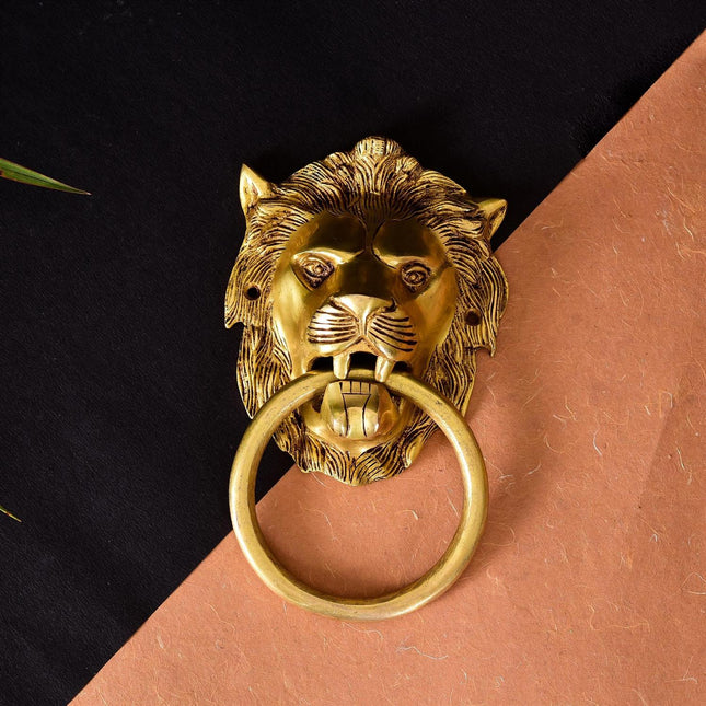 Brass Lion Door Knocker