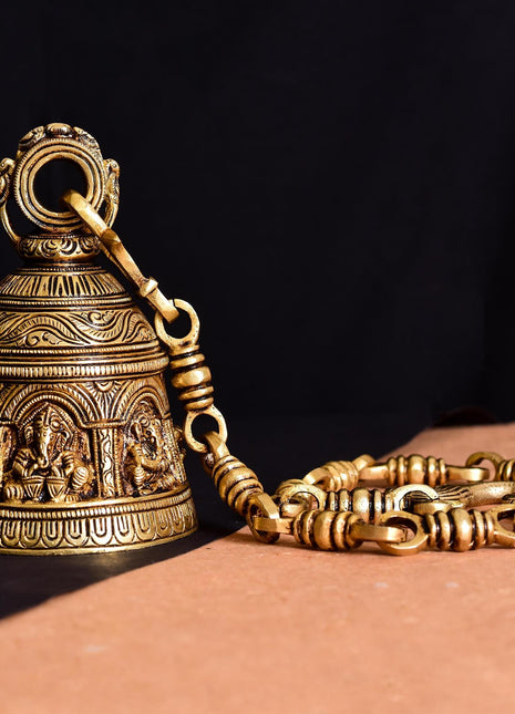 Buy Brass Hanging Bell or Ghanta For Mandir/Pooja Room Online - Vedansh ...