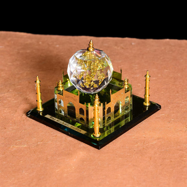 Crystal Taj Mahal Showpiece