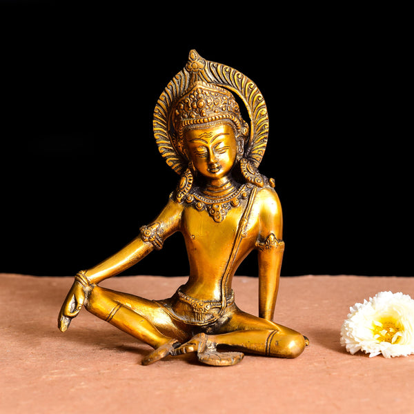 Brass Tara Devi Idol (7.5 Inch)