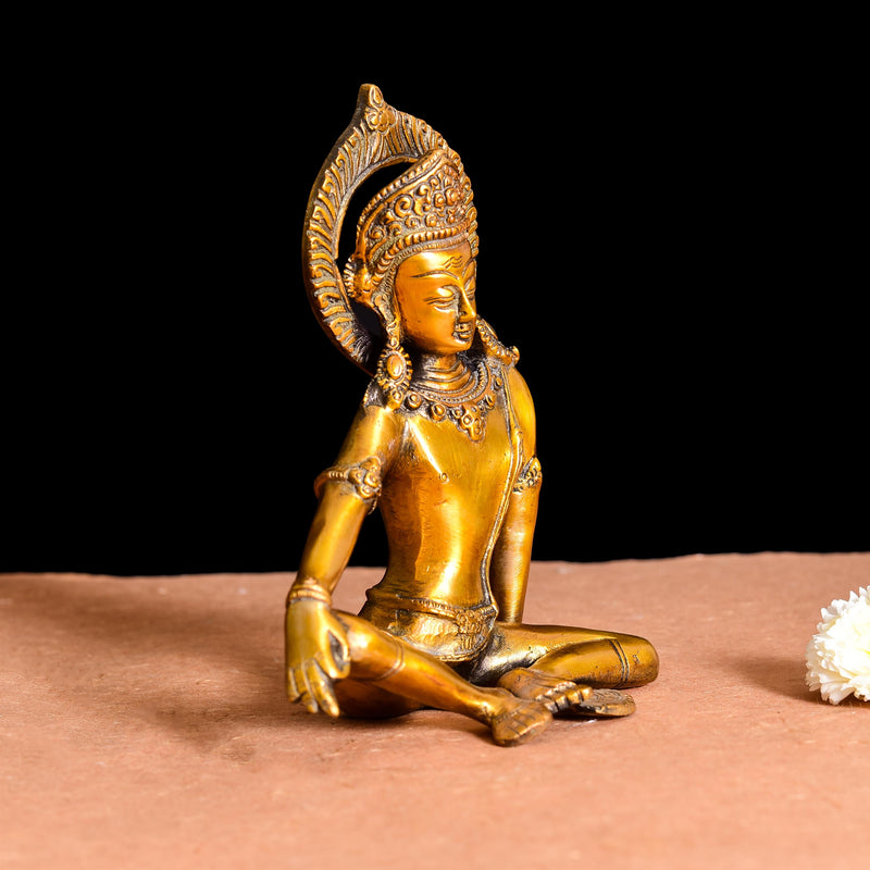 Brass Tara Devi Idol (7.5 Inch)