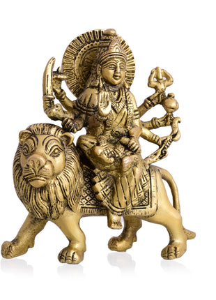 Brass Durga Idol (5.5 Inch)