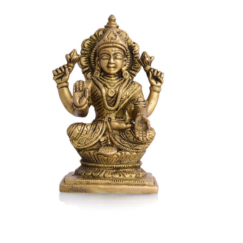 Brass Ganesha And Lakshmi Set