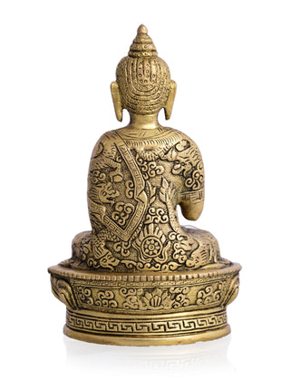 Brass Home Decor Buddha (7 Inch)