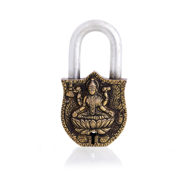 Brass Lakshmi Door Lock (4.5 Inch)
