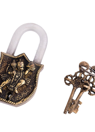 Brass Hanuman Door Lock (4.5 Inch)